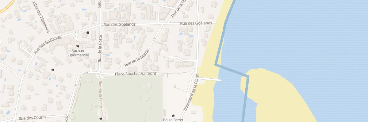 Plan du 87 Bd de la Plage Cap Ferret à Lège-Cap-Ferret