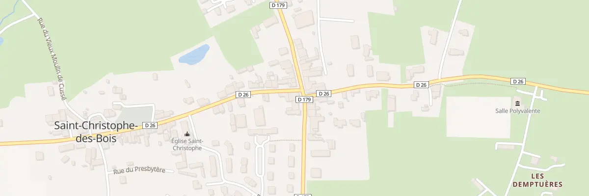 Plan du 1 Rue de l’Eglise à Saint-Christophe-des-Bois