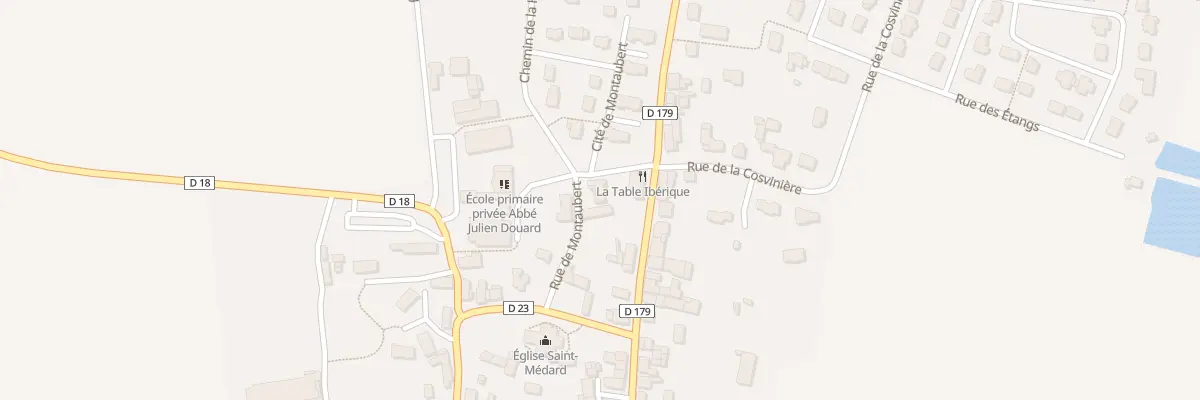 Plan du 6 Rue de Montaubert à Billé