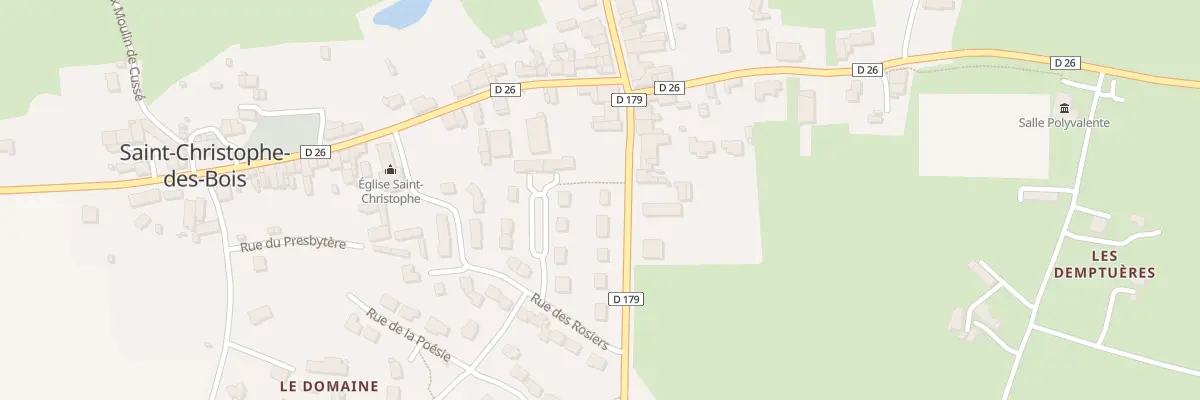 Plan du 8 Rue Madame de Sevigne à Saint-Christophe-des-Bois
