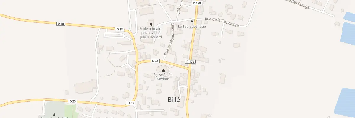 Plan du 4 Rue de l’Eglise à Billé