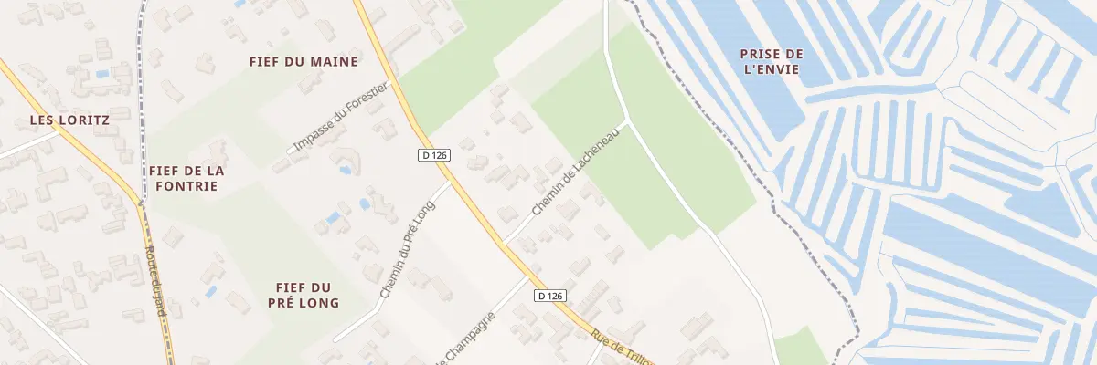 Plan du 9001 Che de l’Acheneau au Grand-Village-Plage