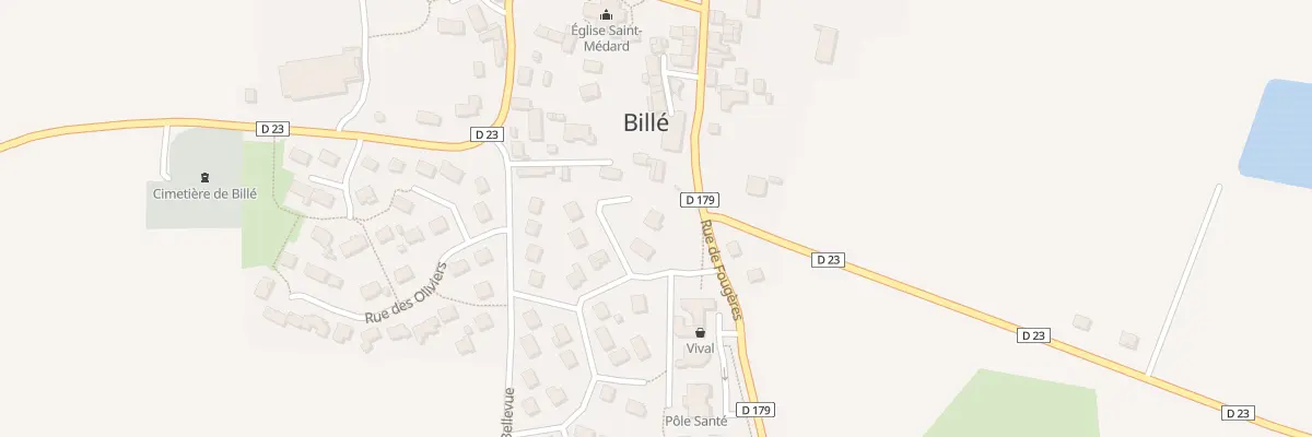 Plan du 2 Rue des Forges à Billé