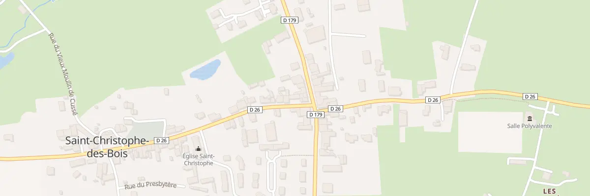 Plan du 4 Rue de l’Eglise à Saint-Christophe-des-Bois