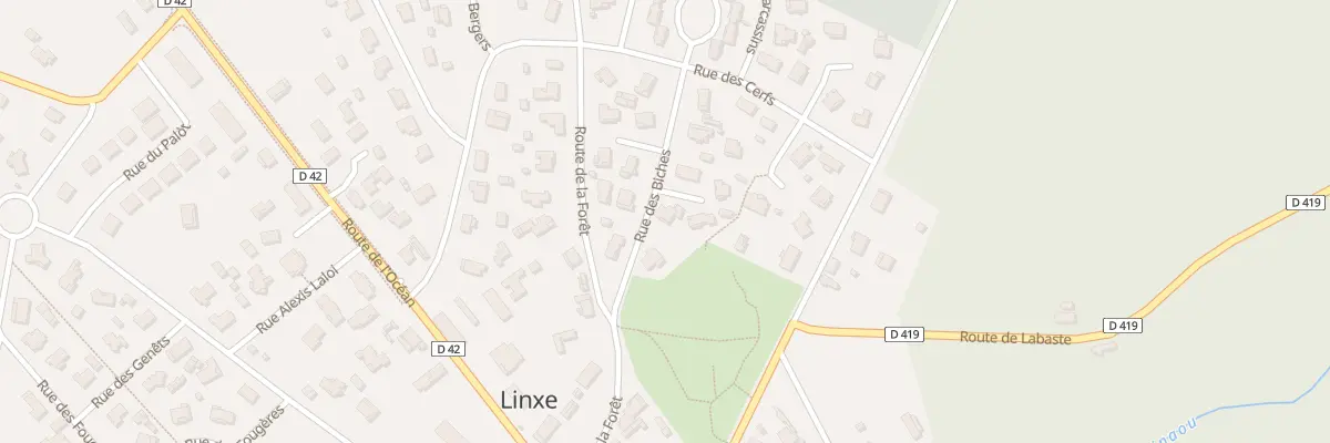 Plan du 4 Rue des Biches à Linxe