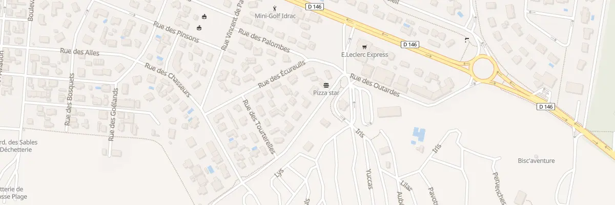 Plan du 175 Rue des Bécasses à Biscarrosse