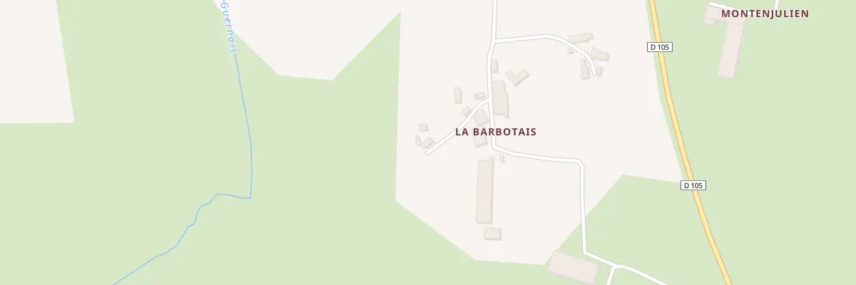 Plan du 2 La Barbotais à Poilley