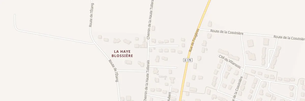 Plan du 16 La Haye à Billé