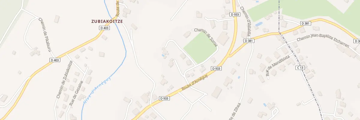 Plan du 45 Che de Zelaia à Uhart-Cize