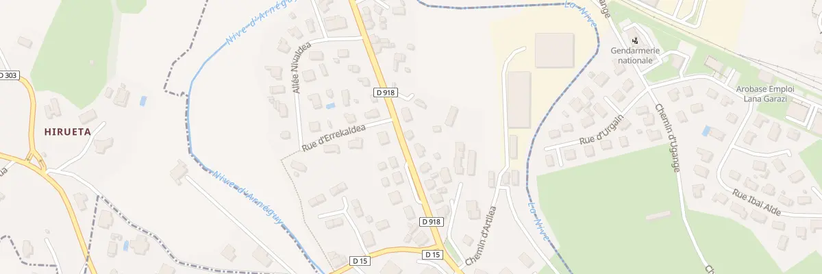 Plan du 860 Rte de Bayonne à Uhart-Cize