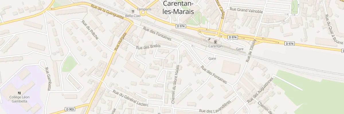 Plan du 2 Pas Bellevue à Carentan-les-Marais