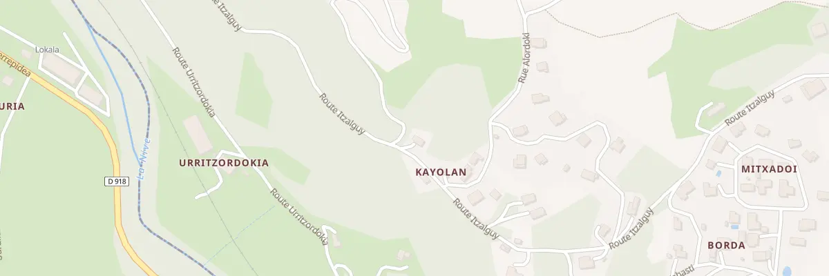 Plan du 798 Rte Itzalguy à Ispoure