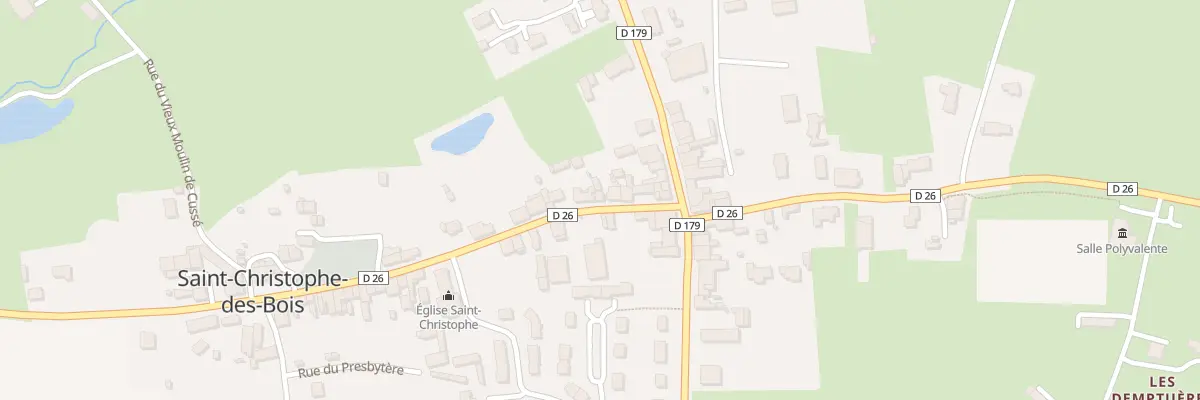 Plan du 12 Rue de l’Eglise à Saint-Christophe-des-Bois