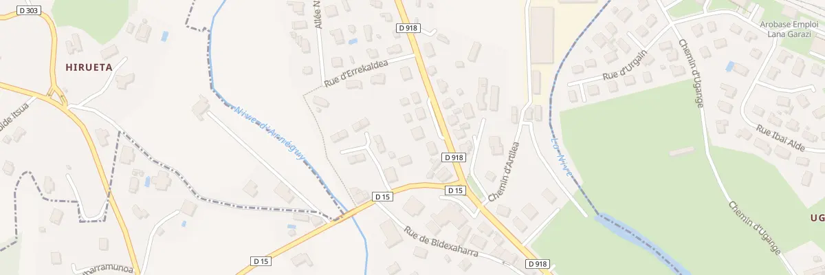 Plan du 43 Rte de Bayonne à Uhart-Cize