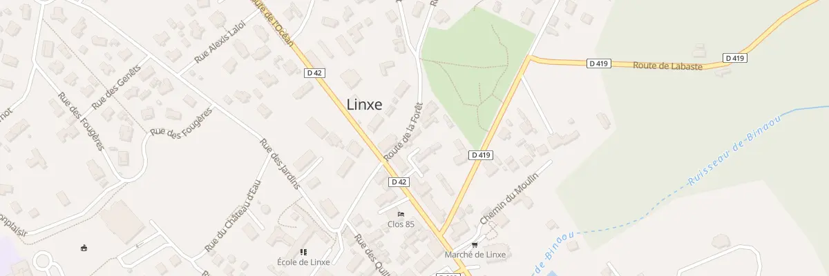 Plan du 26 Rte de la Foret à Linxe
