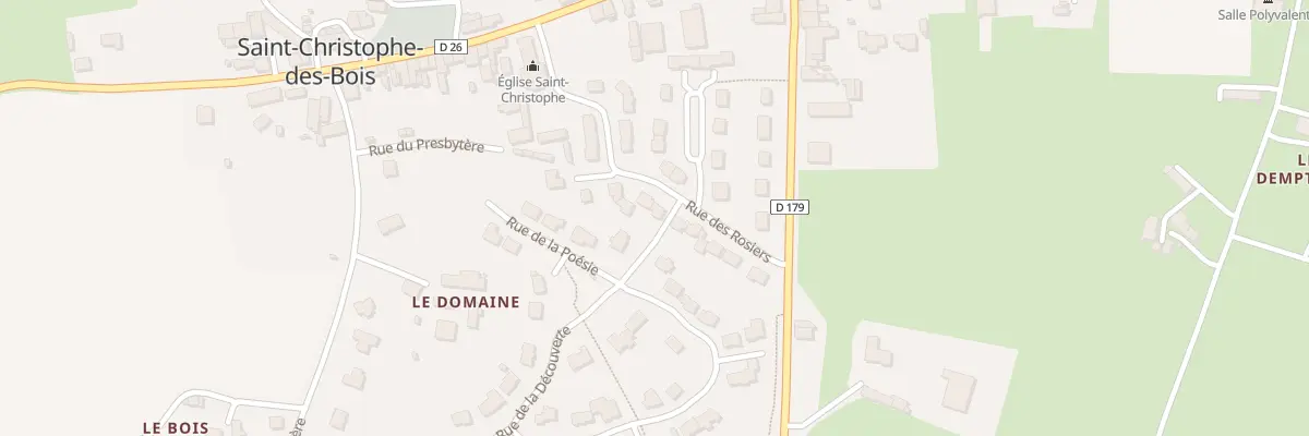 Plan du 13 Rue des Rosiers à Saint-Christophe-des-Bois