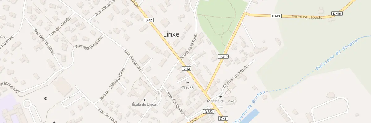 Plan du 140 Rte de l’Océan à Linxe