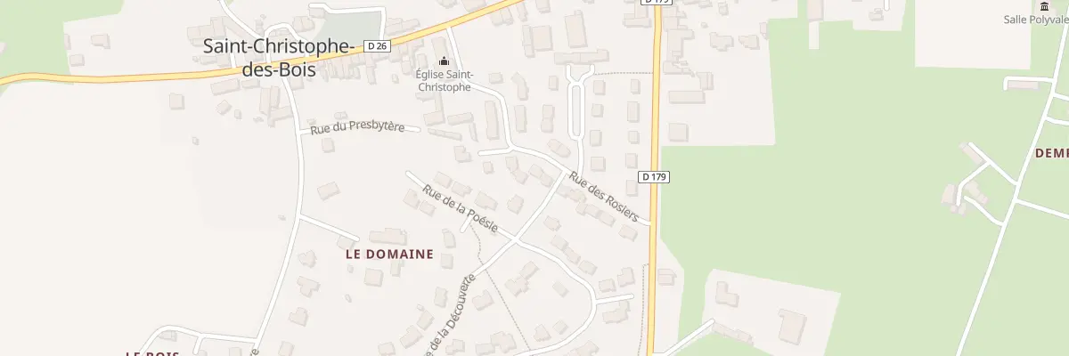 Plan du 15 Rue des Rosiers à Saint-Christophe-des-Bois