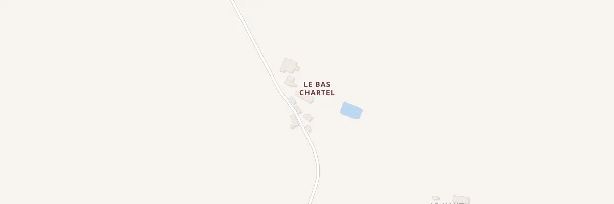 Plan du 3 Le Bas Chartrel à Moutiers