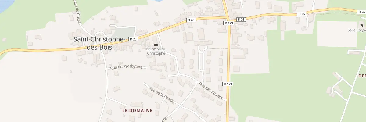 Plan du 6 Rue des Rosiers à Saint-Christophe-des-Bois