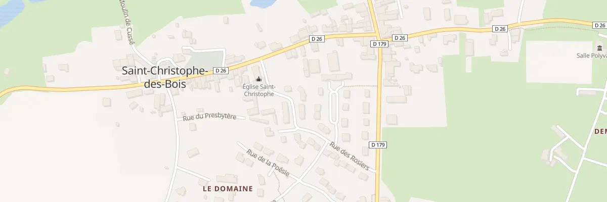 Plan du 8 Rue des Rosiers à Saint-Christophe-des-Bois