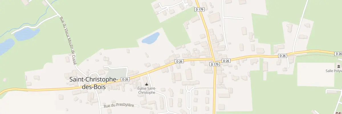 Plan du 18 Rue de l’Eglise à Saint-Christophe-des-Bois