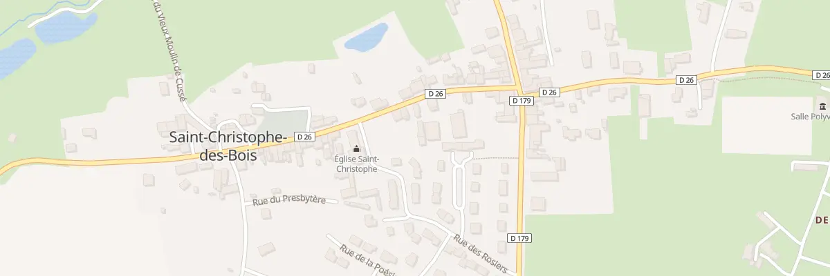 Plan du 11 Rue de l’Eglise à Saint-Christophe-des-Bois
