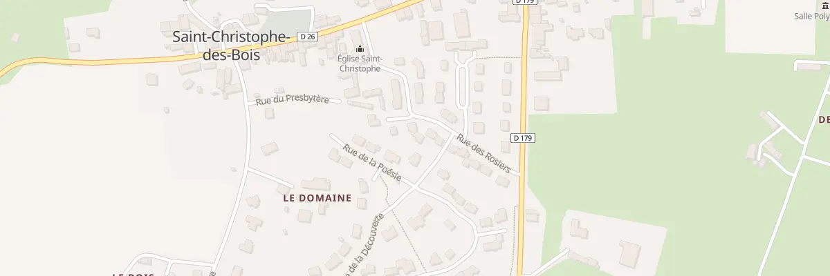 Plan du 17 Rue des Rosiers à Saint-Christophe-des-Bois