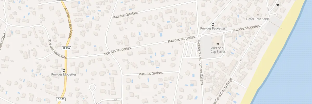 Plan du 14 Rue des Mouettes Cap Ferret à Lège-Cap-Ferret