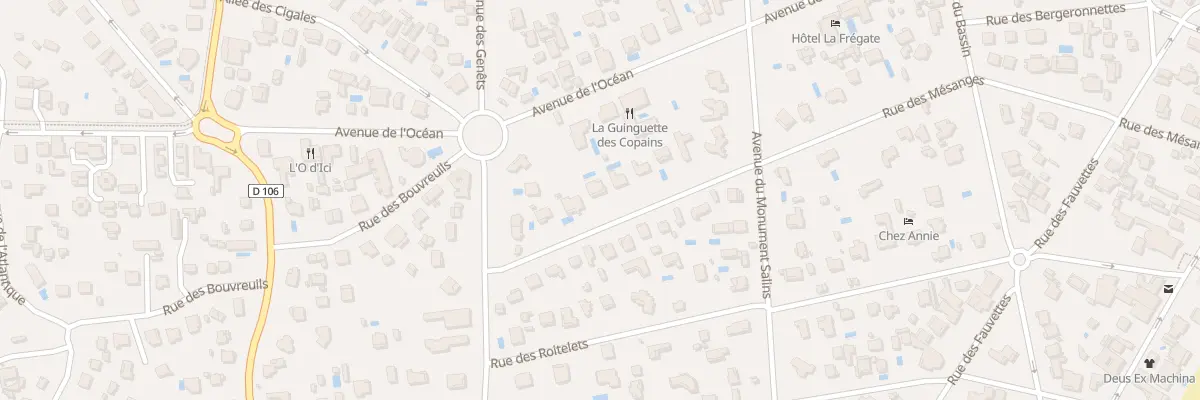 Plan du 31 Rue des Mésanges Cap Ferret à Lège-Cap-Ferret
