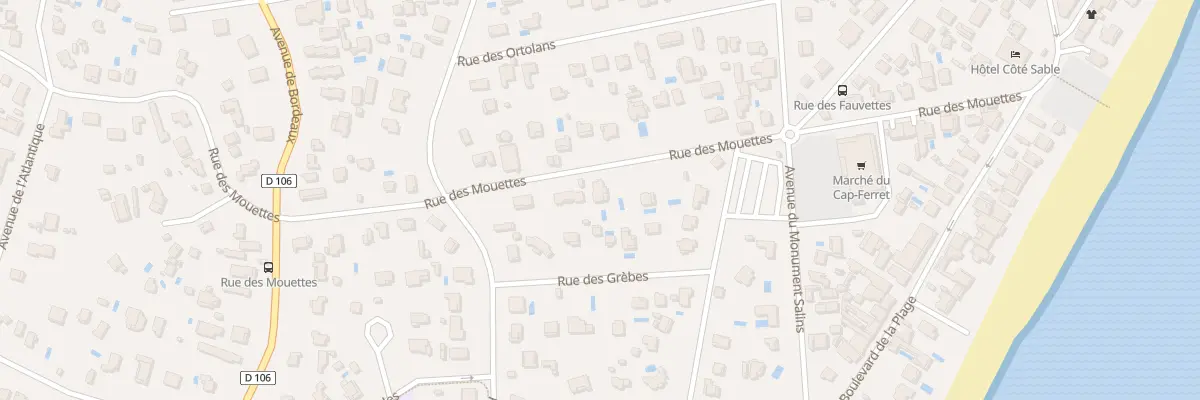 Plan du 16 Rue des Mouettes Cap Ferret à Lège-Cap-Ferret