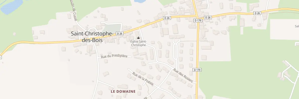 Plan du 25 Rue des Rosiers à Saint-Christophe-des-Bois