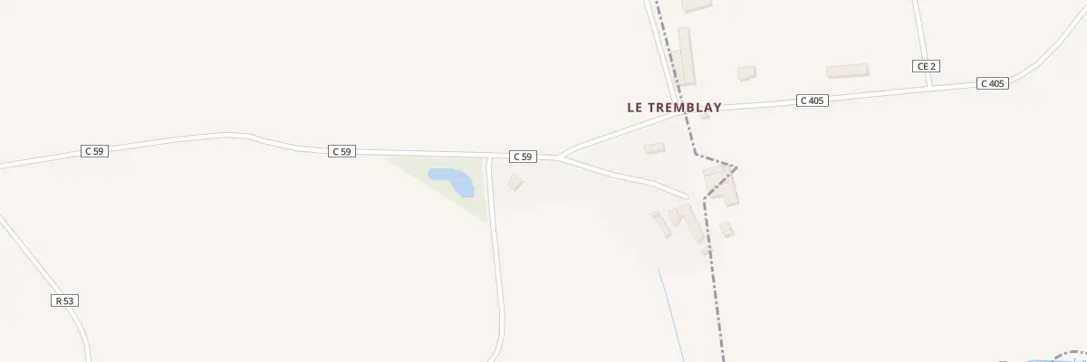Plan du 8 Le Tremblay à Teillé