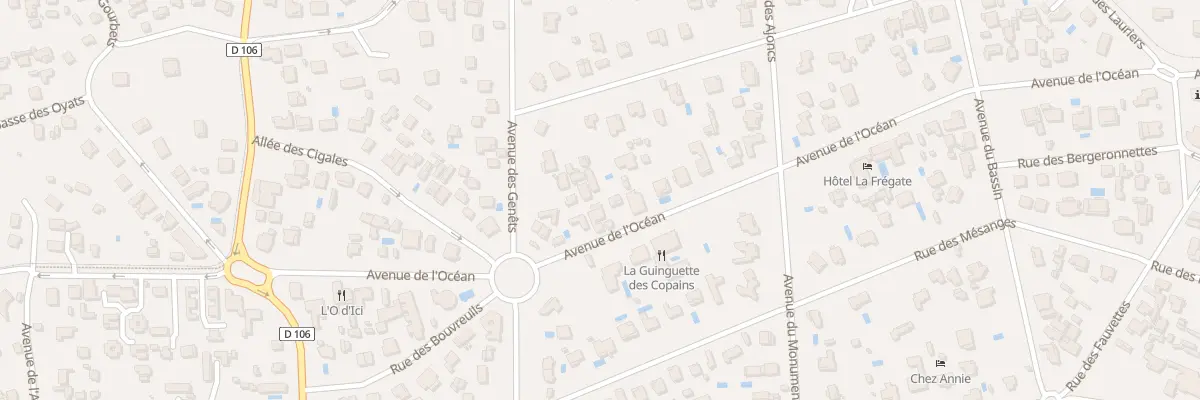 Plan du 49B Av de l’Océan Cap Ferret à Lège-Cap-Ferret
