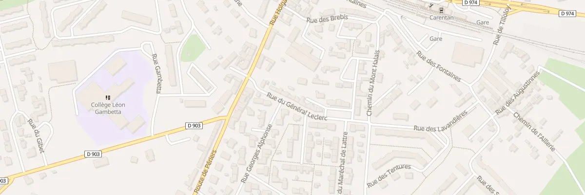 Plan du 9 Rue du Maréchal Leclerc à Carentan-les-Marais