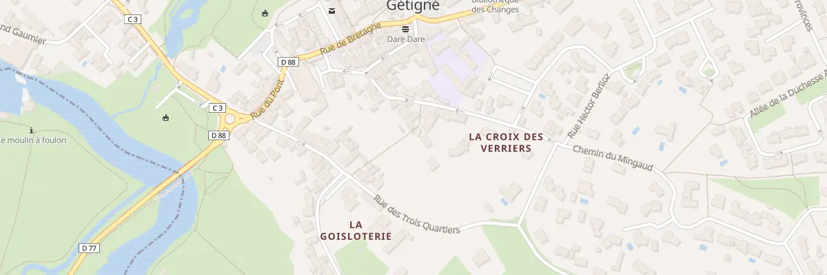 Plan du 14B Rue de la croix des verriers à Gétigné
