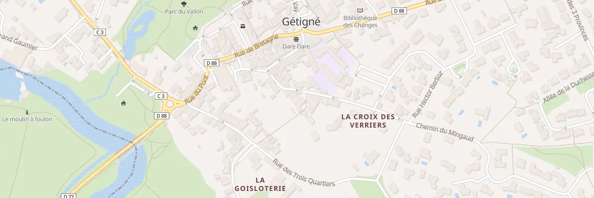 Plan du 12 Rue de la croix des verriers à Gétigné