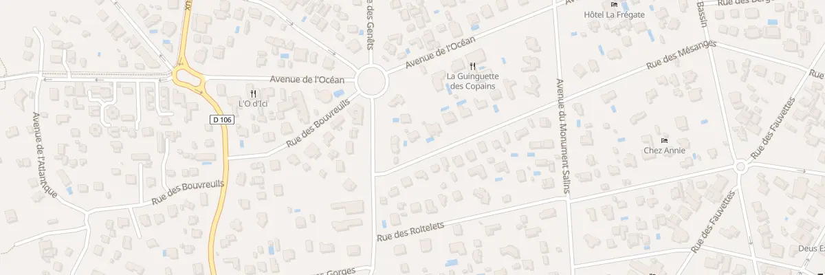 Plan du 35 Rue des Mésanges Cap Ferret à Lège-Cap-Ferret