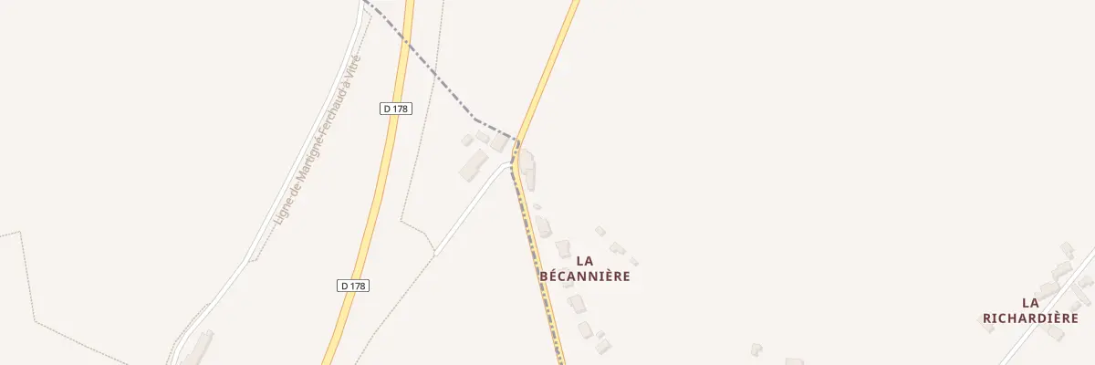 Plan du 9503 La Beccanniere à Rannée