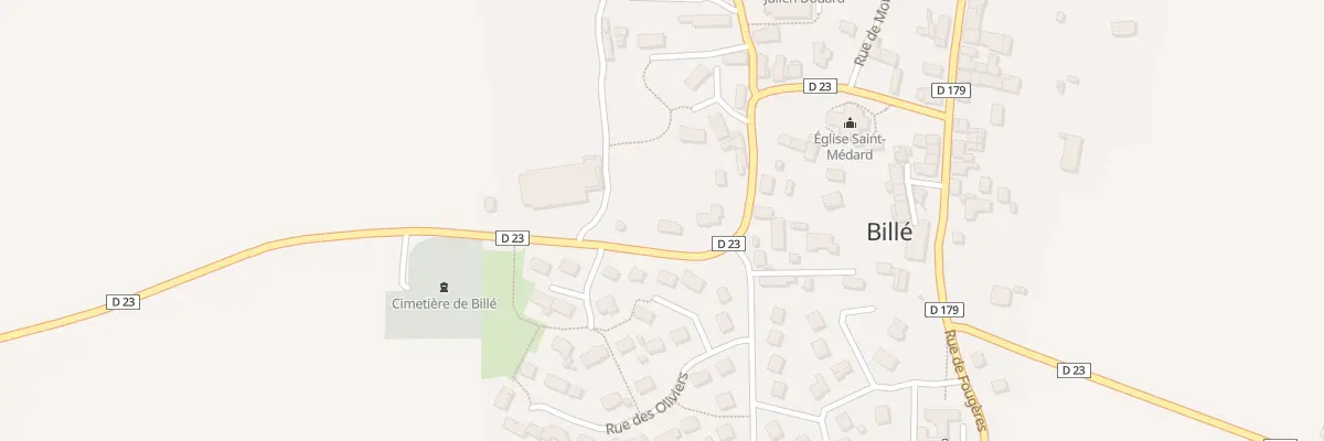 Plan du 1 Rue de la Chapellenie à Billé