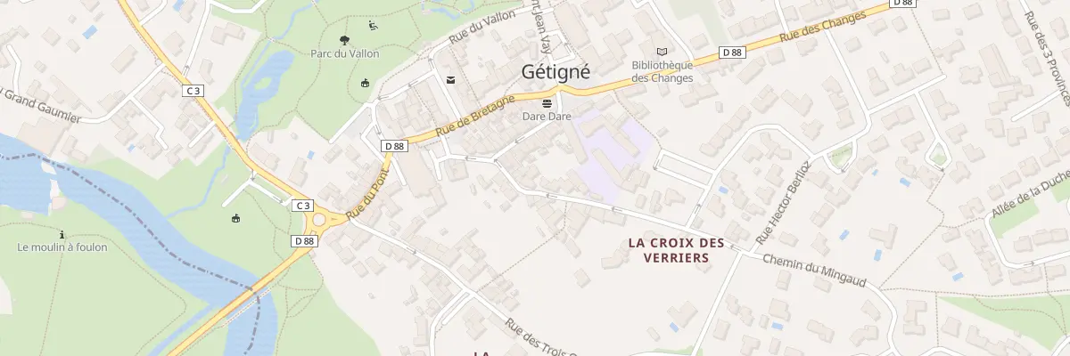Plan du 9 Rue de la croix des verriers à Gétigné