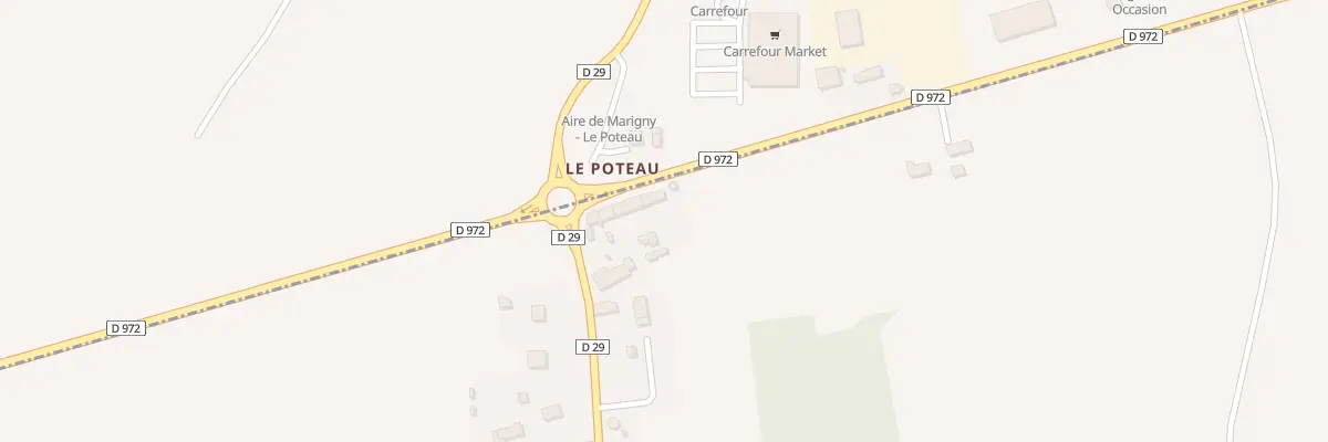 Plan du 14 Le Poteau à Carantilly