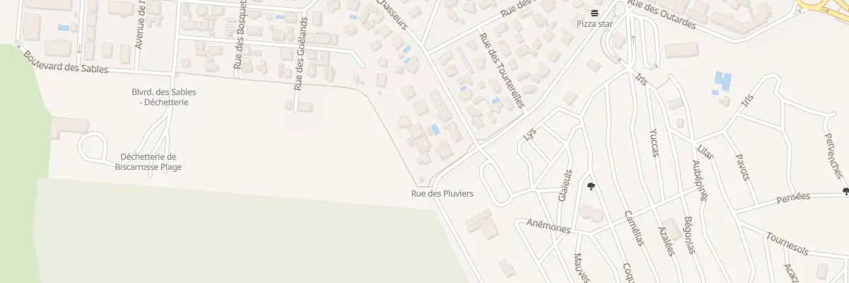 Plan du 70 Rue des Pluviers à Biscarrosse
