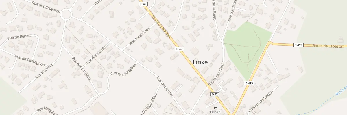 Plan du 293 Rte de l’Océan à Linxe