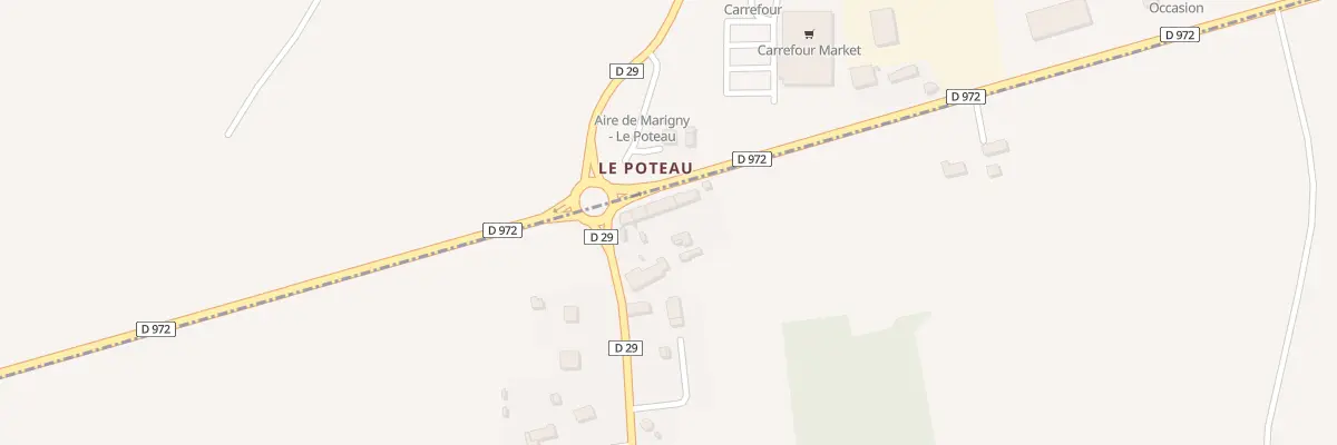 Plan du 12 Le Poteau à Carantilly
