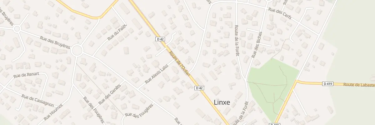 Plan du 372 Rte de l’Océan à Linxe