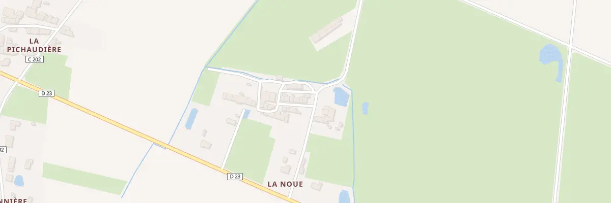Plan de La Noue à Couffé