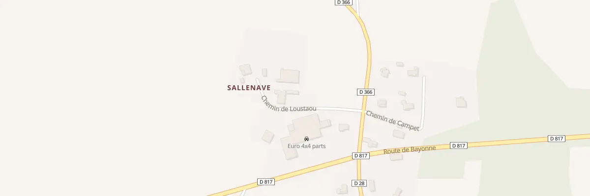 Plan du 128 Che de Loustaou à Sainte-Marie-de-Gosse