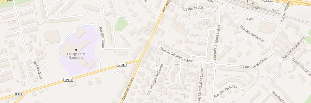Plan du 2 Rue du Maréchal Leclerc à Carentan-les-Marais