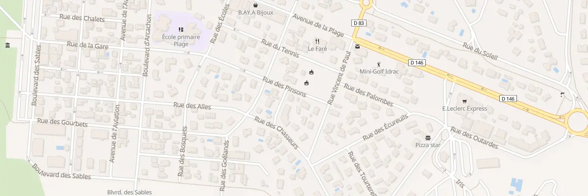 Plan du 262 Rue des Pinsons à Biscarrosse